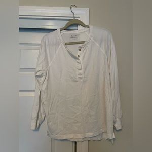 Madewell cotton henley tee